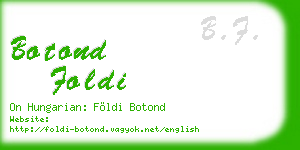 botond foldi business card