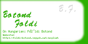botond foldi business card
